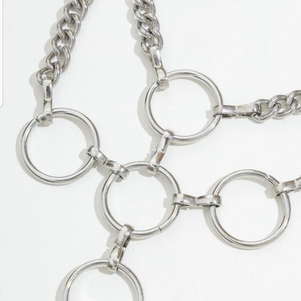 ○Portia○ Rings and Chains Necklace - Picture 3 of 4